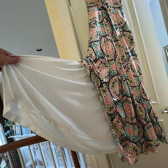 NWT new Anthropologie Serena halter maxi dress Nicole miller 10p 10 circle green - Picture 9 of 15